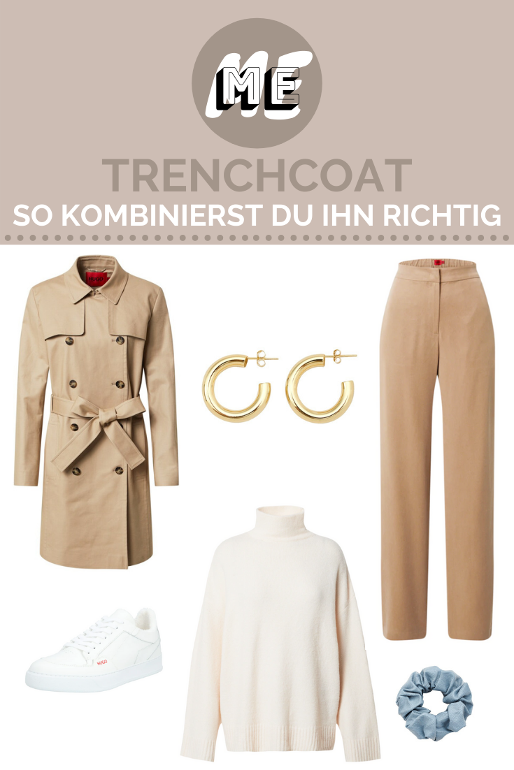 Outfit der Woche Collage mit einem Trenchcoat